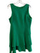 Black Halo Size 12 Green Polyamide Blend Back Zip Solid Sleeveless Dress Green / 12