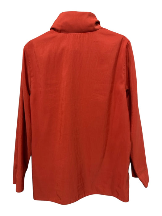 Mycra Pac Size S/M Orange & Tan Nylon & Polyester Reversible Zip Up Jacket Orange & Tan / S/M