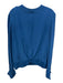 Scotch & Soda Size XL Cerulean Blue Viscose Twist Front Elastic Cuff Top Cerulean Blue / XL
