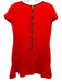 Sail To Sable Size 6 Neon Orange & Navy Blue Polyester Contrast Trim Dress Neon Orange & Navy Blue / 6