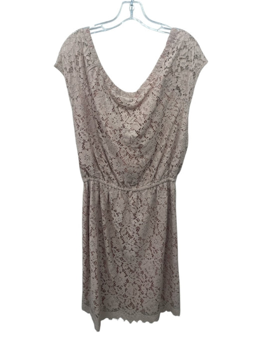 Jade Johnny Was Size S Light Pink Nylon Floral Lace Overlay Off Shoulder Dress Light Pink / S