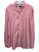 Polo Size L Red Cotton Solid Button Up oxford Men's Long Sleeve Shirt Red / L
