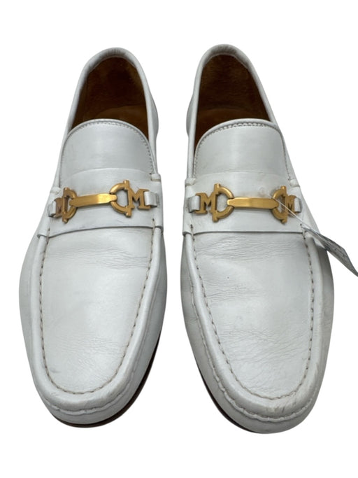 Bruno Magli Shoe Size 11 White Leather Solid Dress Men's Shoes White / 11