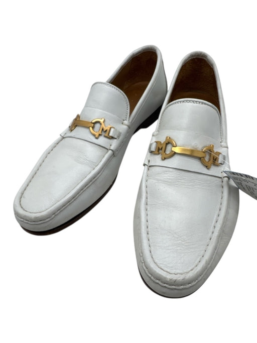 Bruno Magli Shoe Size 11 White Leather Solid Dress Men's Shoes White / 11