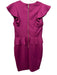 Ted Baker Size 2 Fuchsia Pink Polyester Blend Ruffle Peplum Sheath Dress Fuchsia Pink / 2