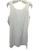 Johnny Was Size S White Cotton Semi Sheer Embroidered Sleeveless Shift Dress White / S