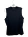 Misook Size XL Black Acrylic Ribbed Collar Mock Neck Sleeveless Shell Robe Black / XL
