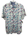 Robert Graham Size XL White & Multi Cotton Abstract Men's Short Sleeve White & Multi / XL