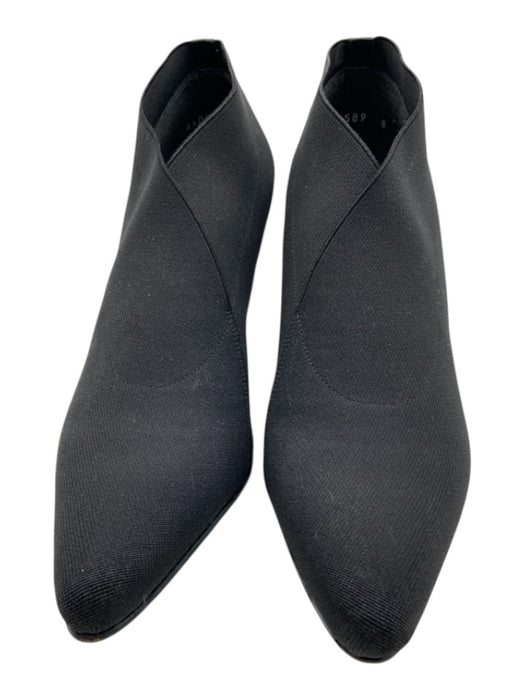 Stuart Weitzman Shoe Size 8 Black textile upper Elastic Criss Cross Booties Black / 8