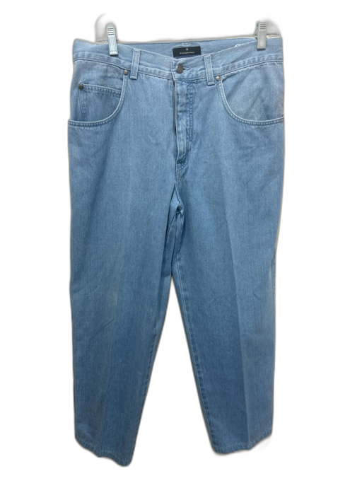 Zegna Size 33 Light Wash Cotton Blend Solid Jean Men's Pants Light Wash / 33