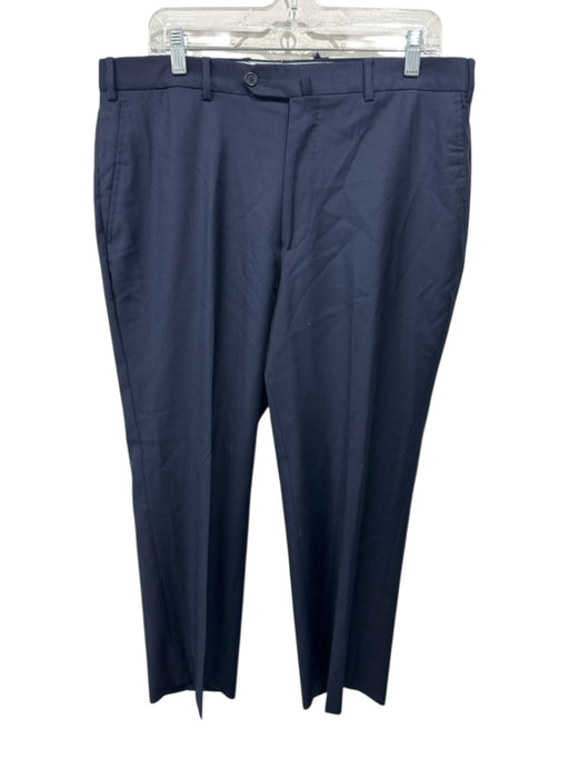 Peter Millar Size 36 Navy Wool Solid Dress Men's Pants Navy / 36