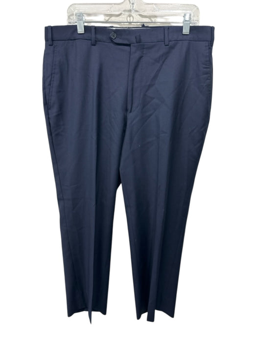 Peter Millar Size 36 Navy Wool Solid Dress Men's Pants Navy / 36