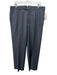 Zegna Size 38 Dark Gray Wool Blend Solid Dress Men's Pants Dark Gray / 38