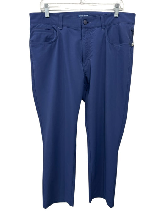Peter Millar Size 36 Blue Synthetic Solid Athletic Khakis Men's Pants Blue / 36