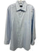 Zegna Size 17.5 Light blue Cotton Solid Button Up Men's Long Sleeve Shirt Light blue / 17.5
