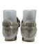 Stuart Weitzman Shoe Size 9 White & Gold Leather Upper Metallic Detail Flats White & Gold / 9
