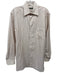 Zegna Size M Beige & Red Cotton Striped Button Up Men's Long Sleeve Shirt Beige & Red / M
