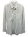 Pierre Balmain AS IS Size 17.5 White Cotton Solid Button up Long Sleeve Shirt White / 17.5