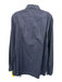 Canali Size L Blue Cotton Blend Micro Button up Men's Long Sleeve Shirt Blue / L