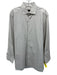Zegna Size L Tan & White Cotton Abstract Button up Men's Long Sleeve Shirt Tan & White / L
