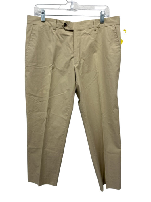 Valentino Size 34 Tan Cotton Solid Khakis Men's Pants Tan / 34