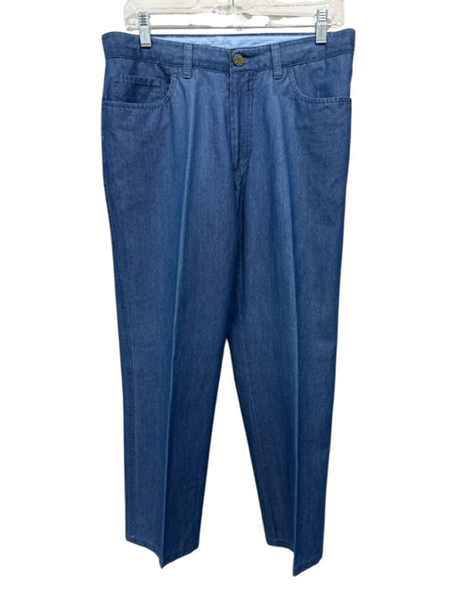 Brioni Size 33 med light wash Cotton Blend Solid Jean Men's Pants med light wash / 33