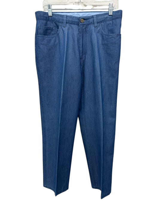 Brioni Size 33 med light wash Cotton Blend Solid Jean Men's Pants med light wash / 33