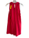 Karen Millen Size 6 Red Polyester Tie Waist solid color Wrap Front Romper Red / 6