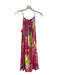 Trina Turk Size 2 Pink & Multi Polyester Spaghetti Strap Floral Print Dress Pink & Multi / 2
