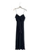Betsey & Adam Size 12P Black Polyester Spaghetti Strap Solid Lined Gown Black / 12P