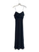 Betsey & Adam Size 12P Black Polyester Spaghetti Strap Solid Lined Gown Black / 12P