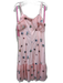 Betsey Johnson Size 14 Light Pink Polyester Mesh Overlay Embroidered Dress Light Pink / 14