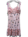 Betsey Johnson Size 14 Light Pink Polyester Mesh Overlay Embroidered Dress Light Pink / 14