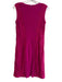 Tadashi Shoji Size L Pink Rayon Sleeveless Lace Overlay Round Neck Dress Pink / L