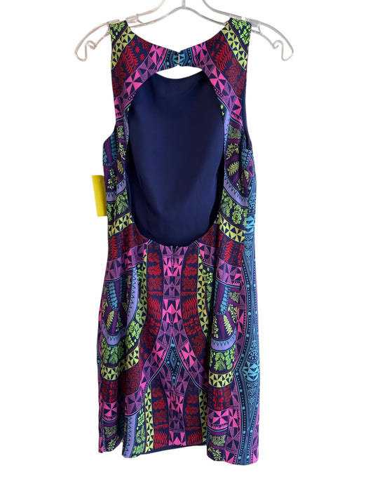 Mara Hoffman Size 6 Blue Pink & Multi Polyester Sleeveless Abstract Print Dress Blue Pink & Multi / 6