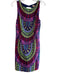 Mara Hoffman Size 6 Blue Pink & Multi Polyester Sleeveless Abstract Print Dress Blue Pink & Multi / 6