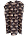 Billy Reid Size S Brown 100% Silk Cap Sleeve Shape V Neck Tunic Dress Brown / S