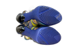 Jimmy Choo Shoe Size 41 Blue Yellow & Multi Leather open toe Back Zip Heels Blue Yellow & Multi / 41