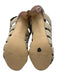Donald Pliner Shoe Size 6 Beige, Brown & White Leather Upper Cage Sandals Beige, Brown & White / 6