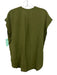 Billy Reid Size S Olive Green Silk Cap Sleeve V Neck Top Olive Green / S