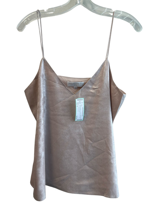 Caroline Constas Size M Silver Polyester Camisole Tank Side Slits Top Silver / M