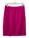 Loeffler Randall Size 8 Hot pink Wool & Silk Gold Tone Studs Side Zip Skirt Hot pink / 8