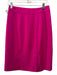 Loeffler Randall Size 8 Hot pink Wool & Silk Gold Tone Studs Side Zip Skirt Hot pink / 8