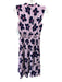 Kate Spade Size S Purple & Navy Print Polyester Floral Sleeveless Dress Purple & Navy Print / S