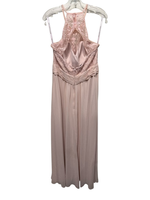 Morilee Madeline Gardner Size 14 Light Pink Polyester Floral Lace Gown Light Pink / 14