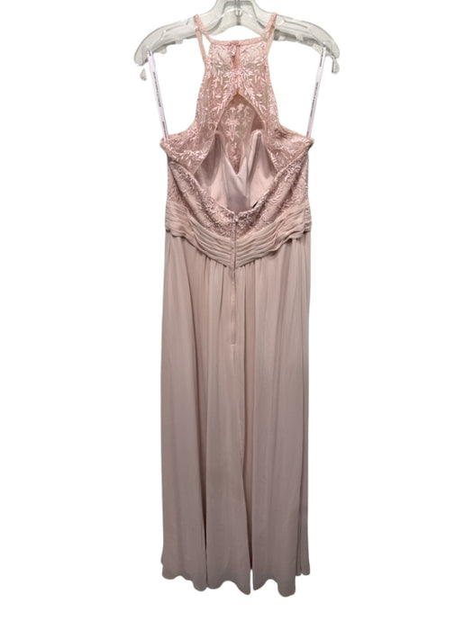 Morilee Madeline Gardner Size 14 Light Pink Polyester Floral Lace Gown Light Pink / 14