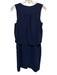 Trina Turk Size 2 Navy Blue Polyester Sleeveless Wrap V Neck Pocketed Dress Navy Blue / 2