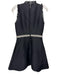 Kate Spade Size 4 Black & White Polyester Sleeveless Ruffle Trim Back Zip Dress Black & White / 4