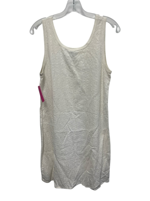 Johnny Was Collection Size S White Linen Sleeveless Floral Embroidery Mini Dress White / S
