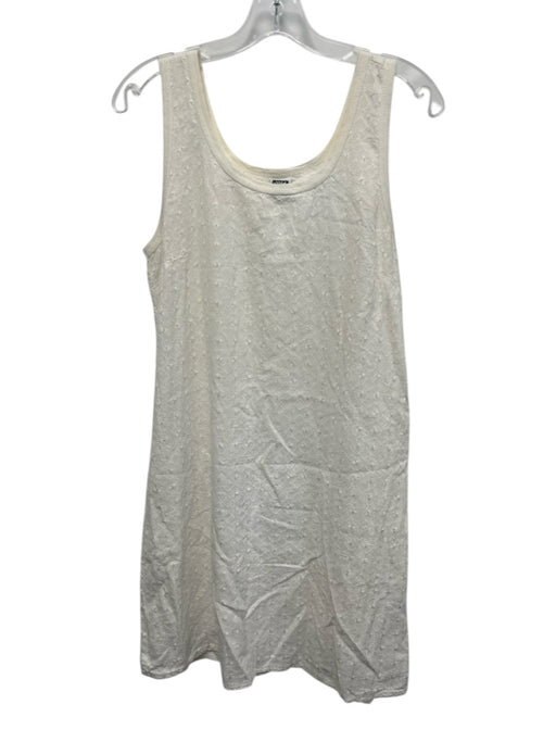 Johnny Was Collection Size S White Linen Sleeveless Floral Embroidery Mini Dress White / S